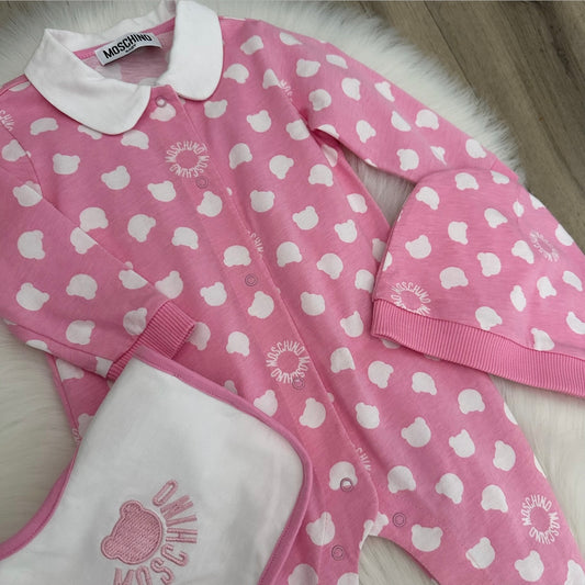 Moschino Girls Babygrow - 3/6 months
