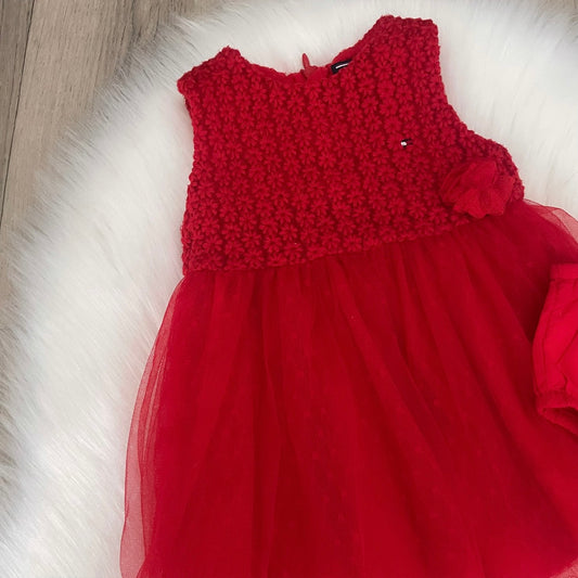 Tommy Hilfiger Girls Dress - 0/3 months