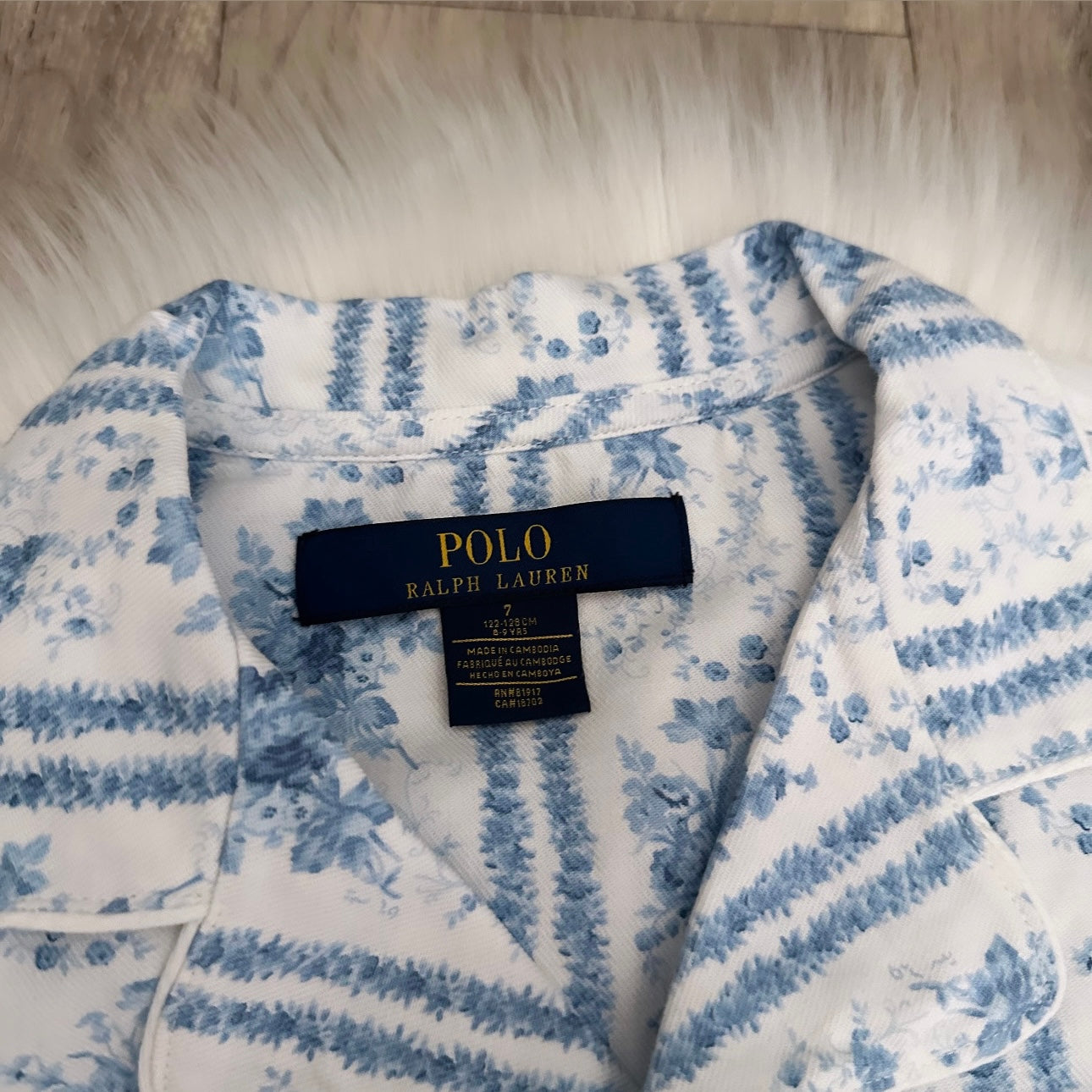 Ralph Lauren Girls PJs - Age 7