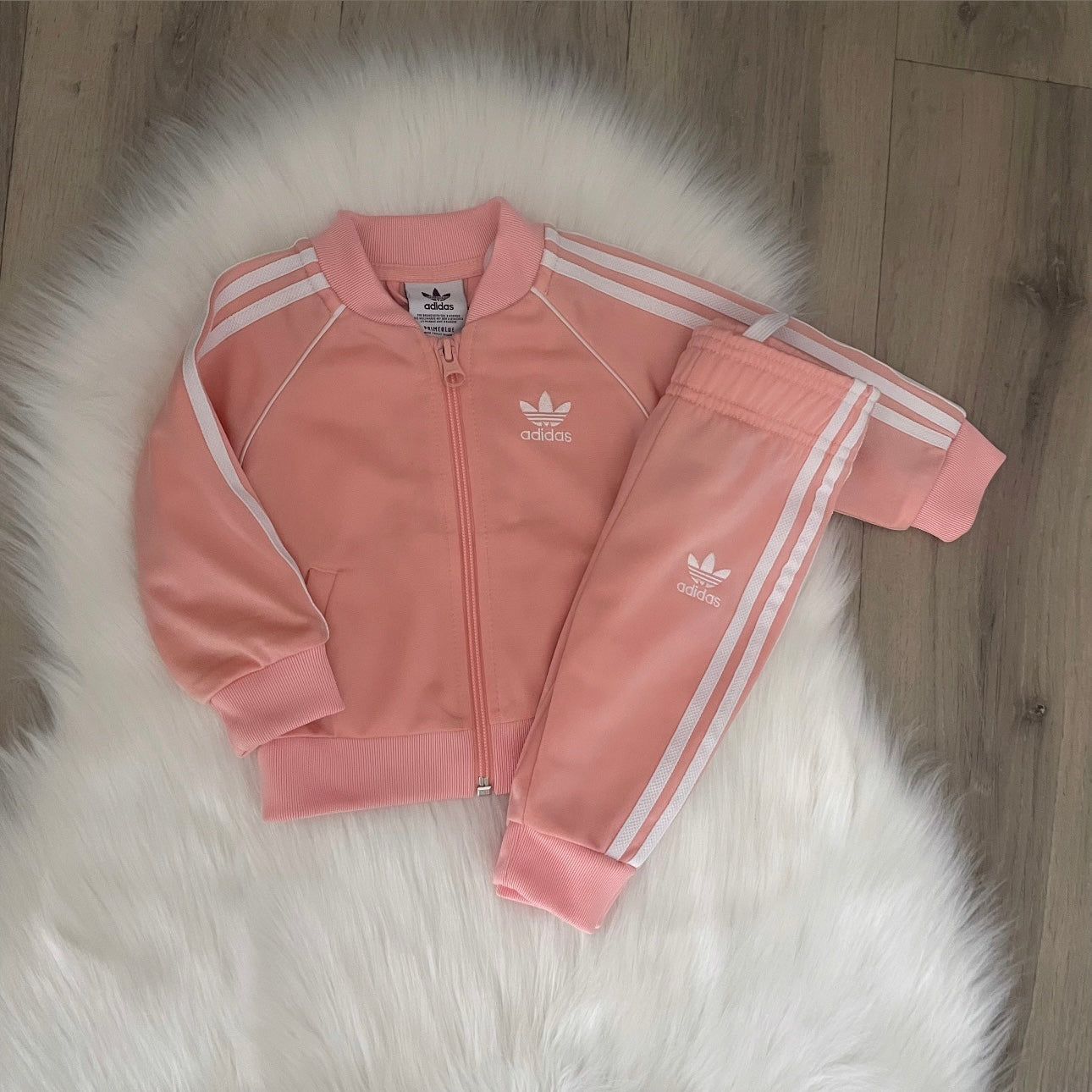 Adidas Girls Tracksuit - 3/6 months