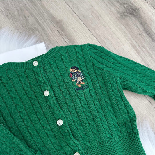 Ralph Lauren Girls Cardigan T shirt Set - 3M