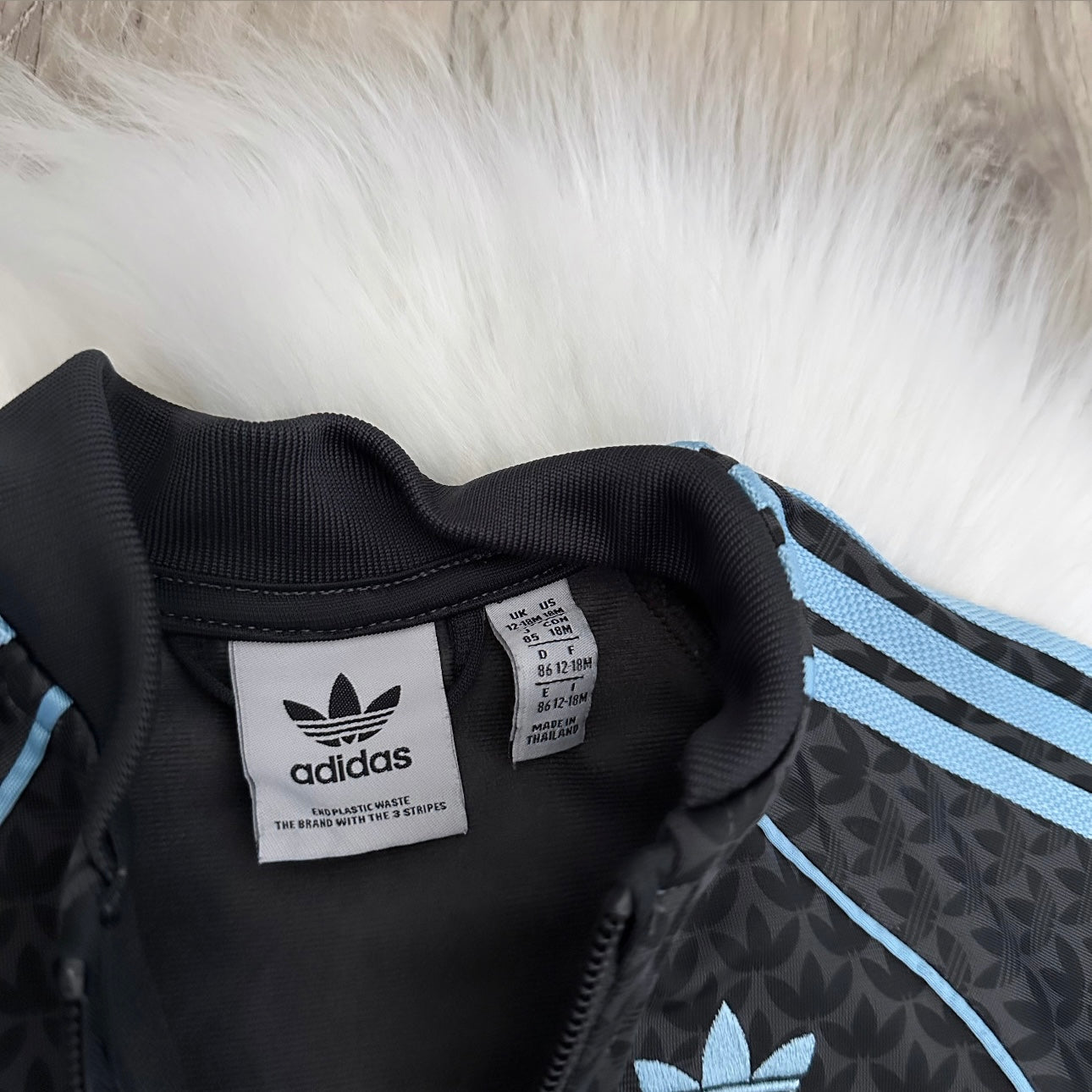 Adidas Boys Tracksuit Set - 12/18 months