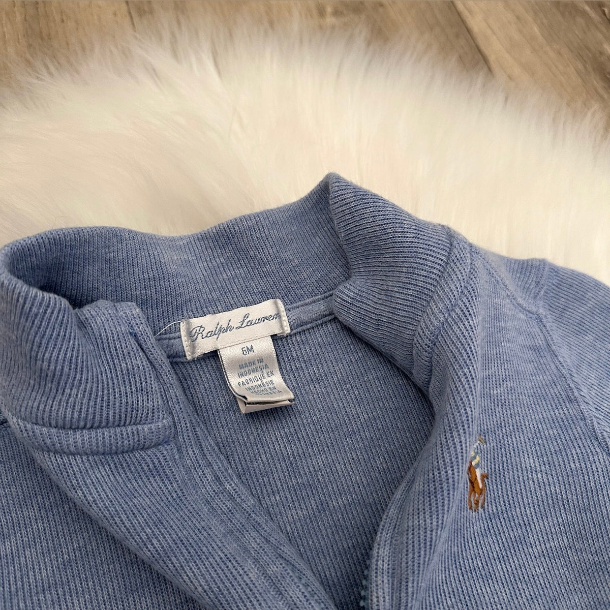 Ralph Lauren Boys 1/4 Zip Jumper - 6M