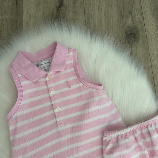 Ralph Lauren Girls Dress Set - 6M