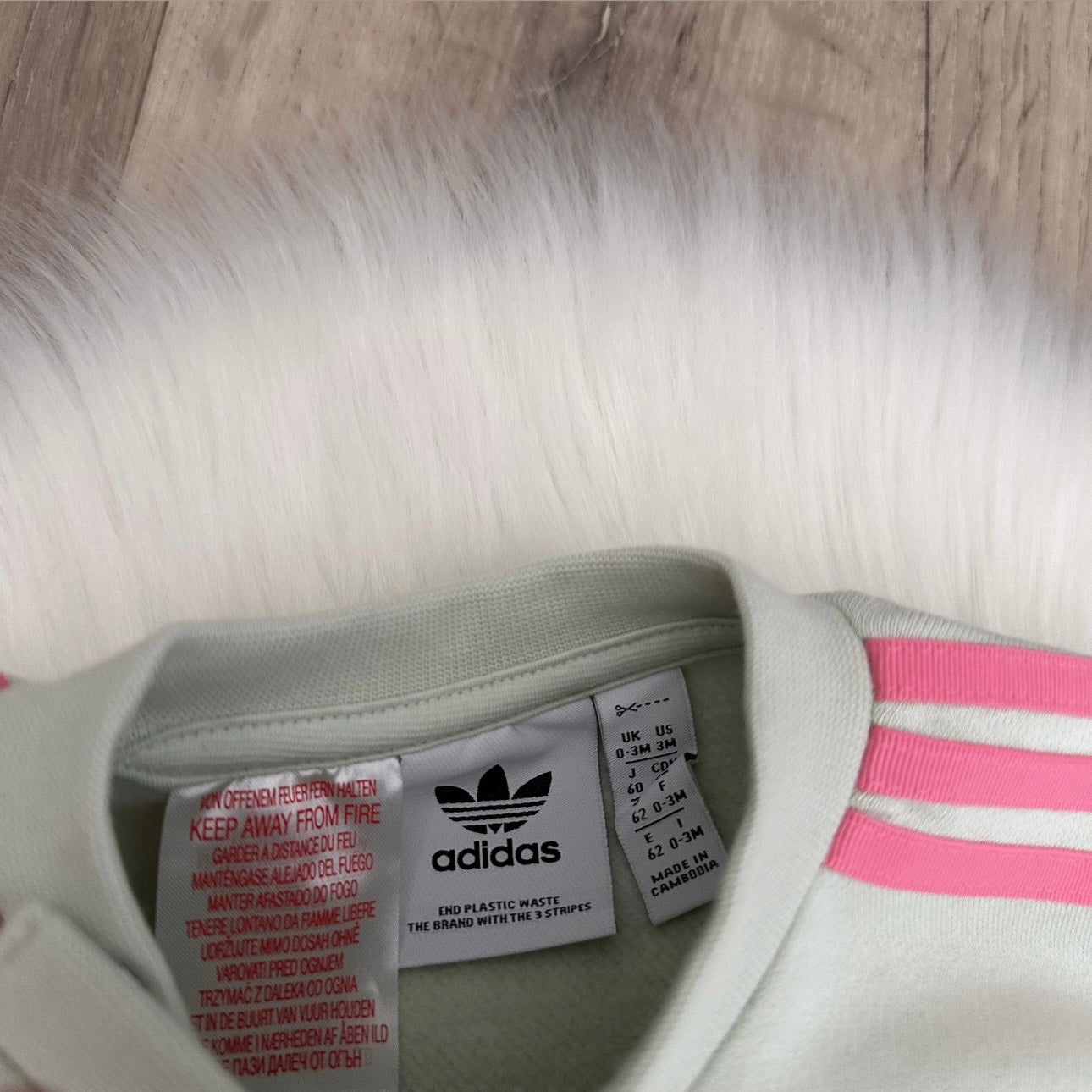 Adidas Girls Tracksuit - 0/3 months