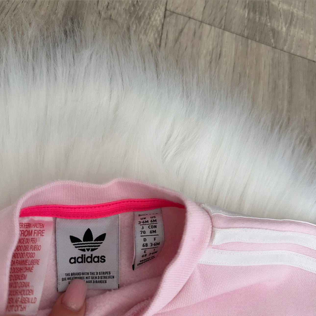 Adidas Girls Tracksuit - 3/6 months