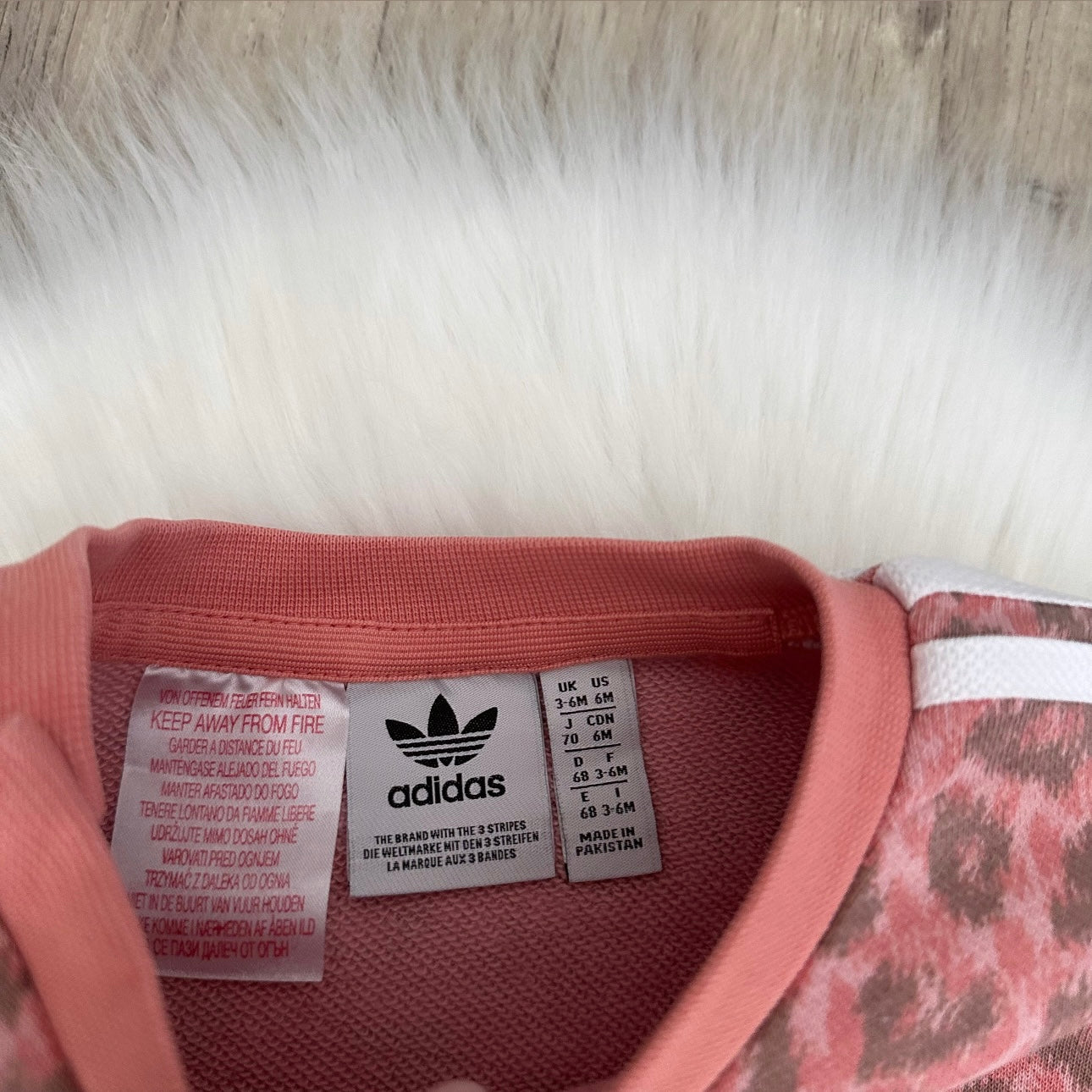 Adidas Girls Tracksuit Set - 3/6 months