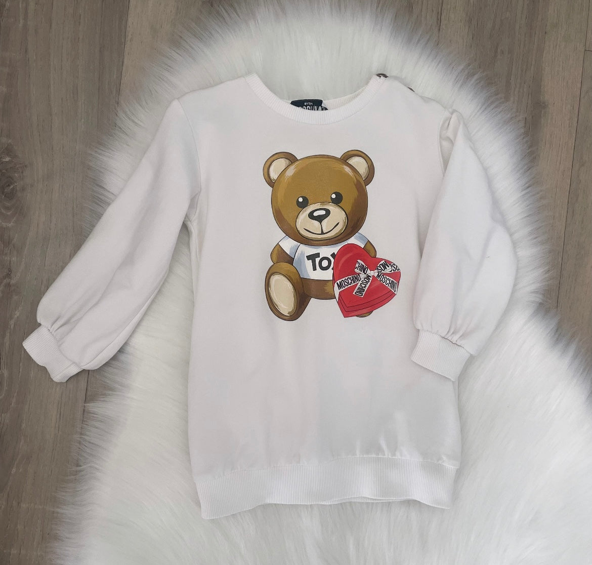 Moschino Girls Jumper Dress - 18/24 months