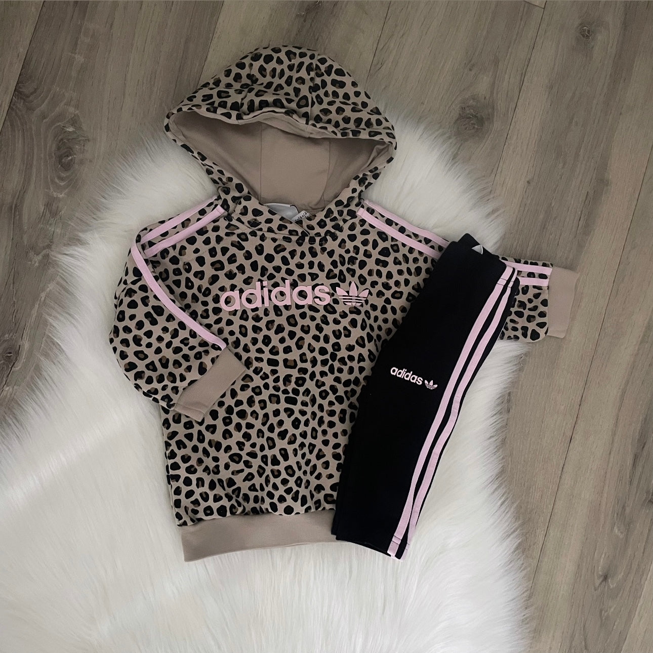 Adidas Girls Tracksuit - 3/6 months