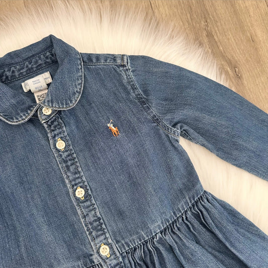 Ralph Lauren Girls Dress Set - 18M