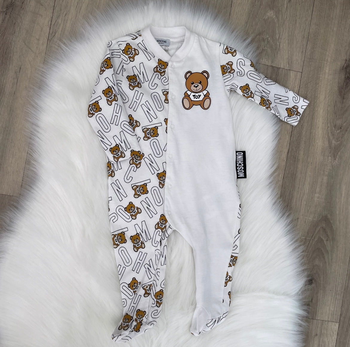 Moschino Unisex Babygrow - 6/9 months