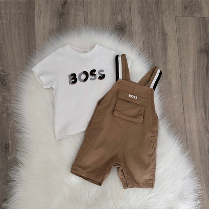 Hugo Boss Boys Dungaree Set - 3M