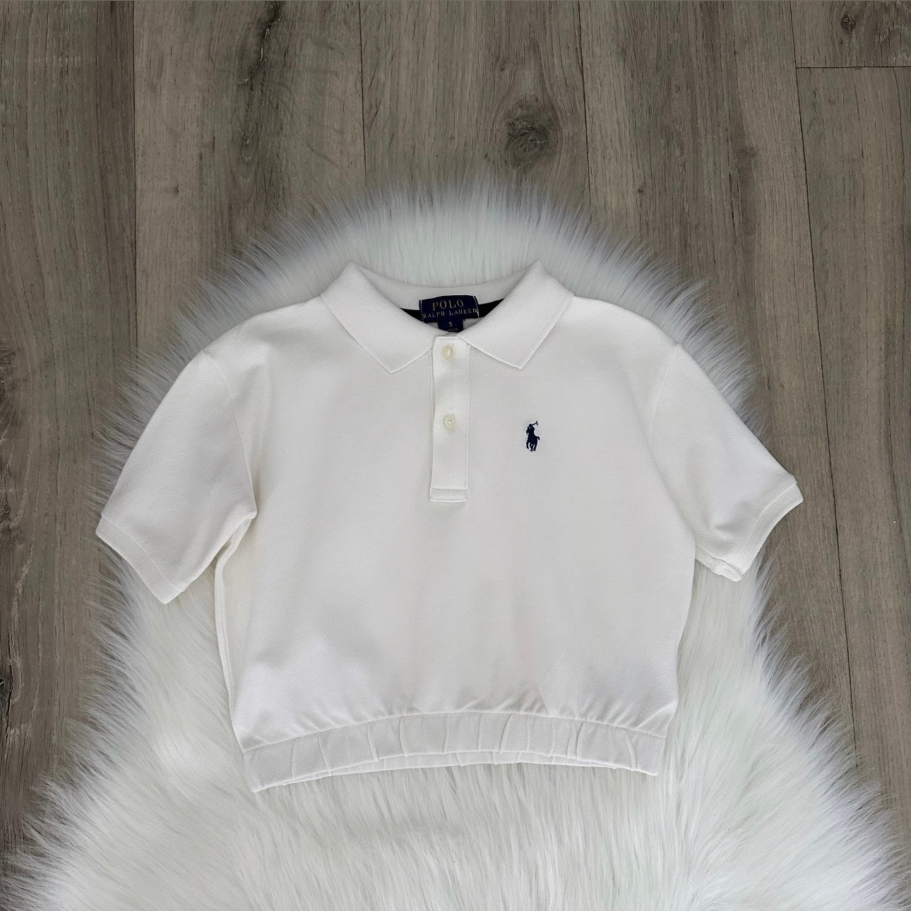 Ralph Lauren Girls Cropped Shirt - Age 5