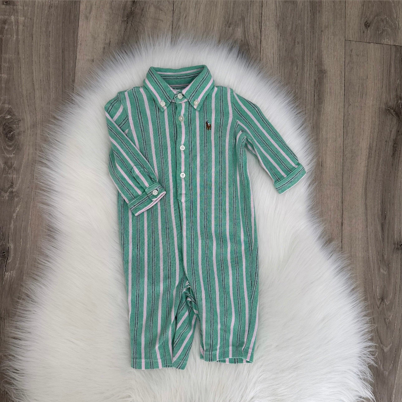 Ralph Lauren Boys Babygrow - 3M