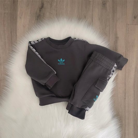 Adidas Boys Tracksuit - 0/3 months