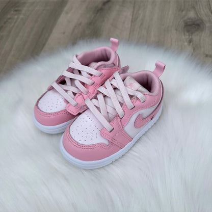 Jordan 1 ‘Pink/ White’ Girls Trainers - 4.5