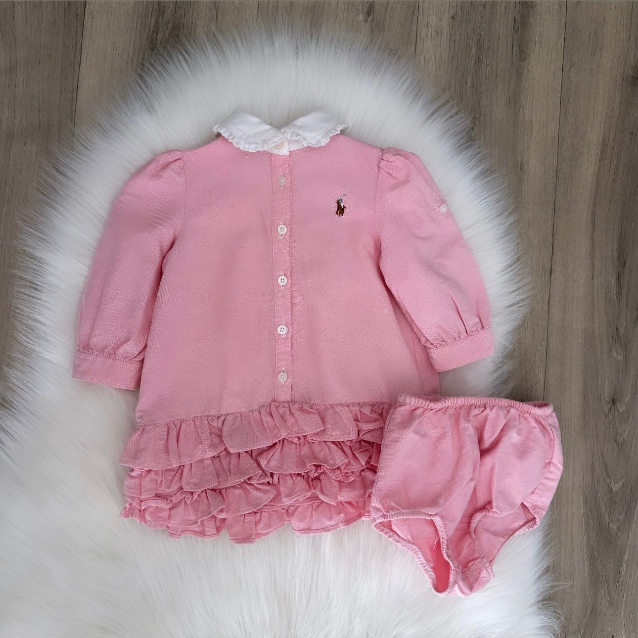 Ralph Lauren Girls Dress Set - 6M