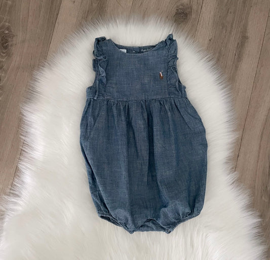 Ralph Lauren Girls Romper - 6M