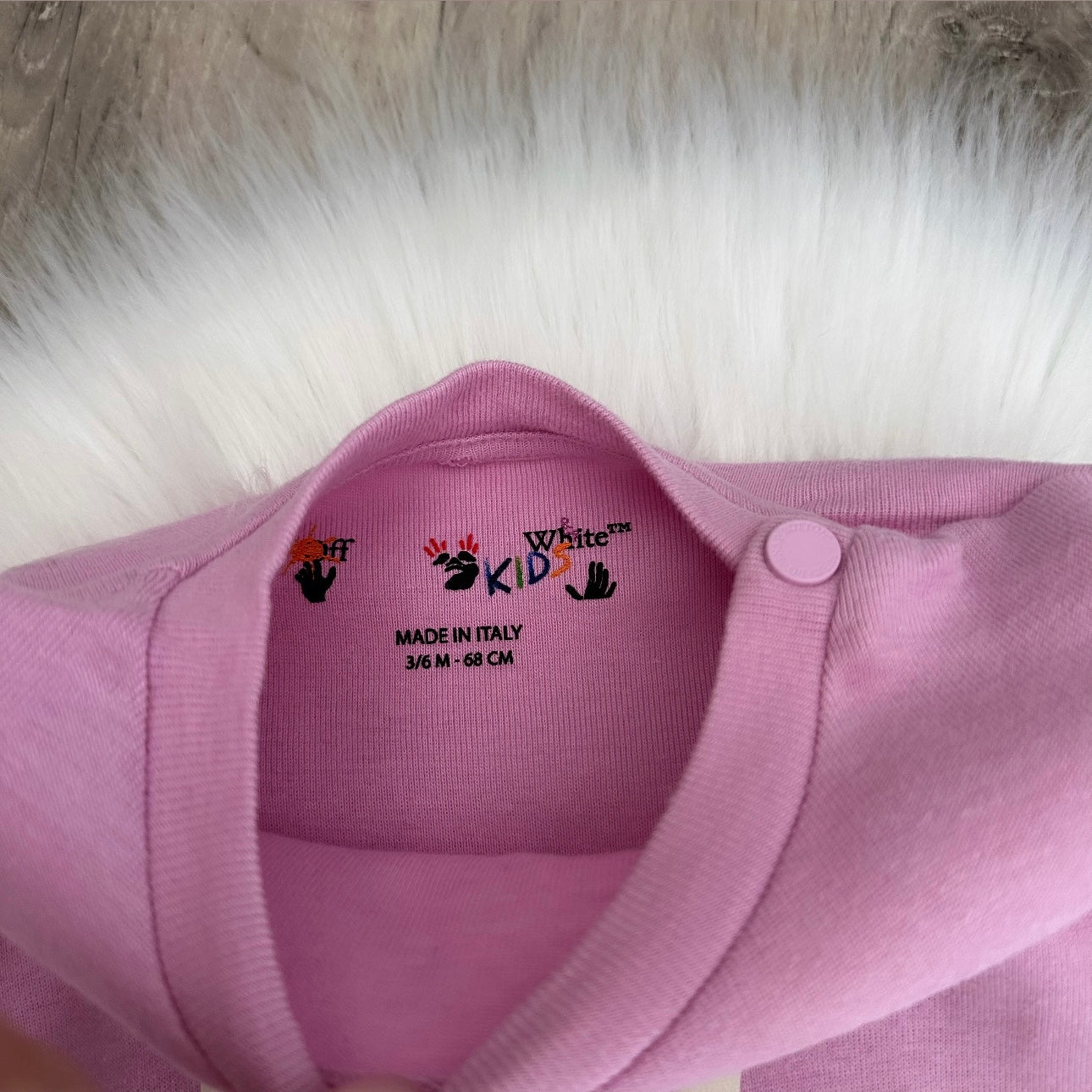 Off-White Girls Babygrow - 3/6 months