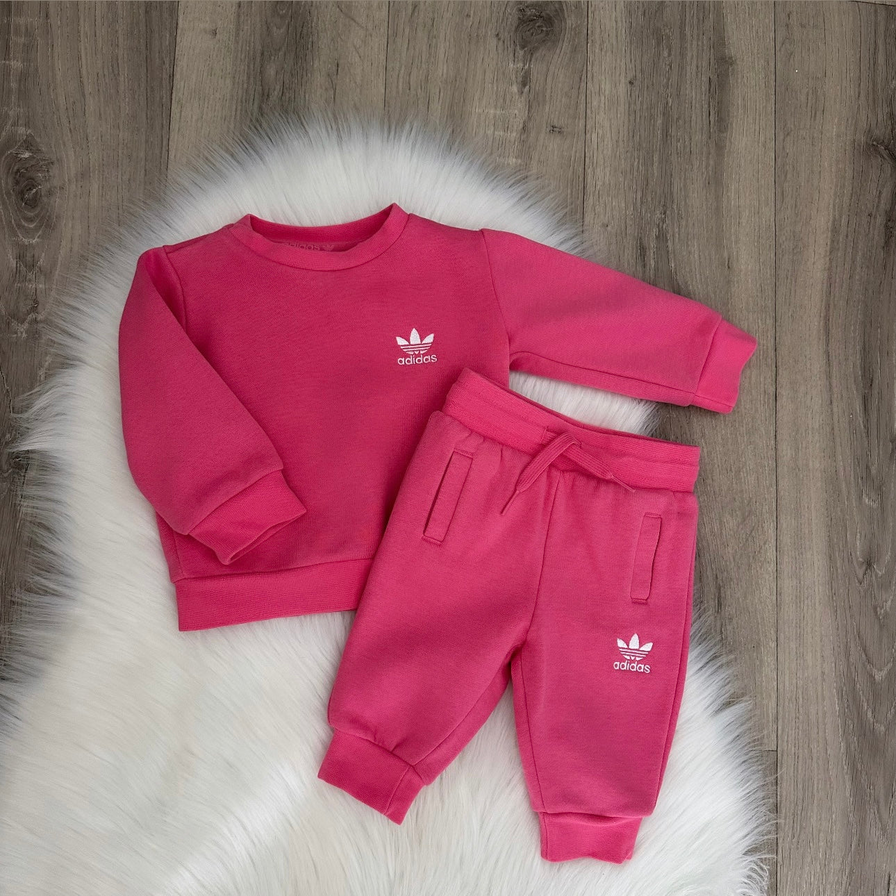 Adidas Girls Tracksuit - 3/6 months
