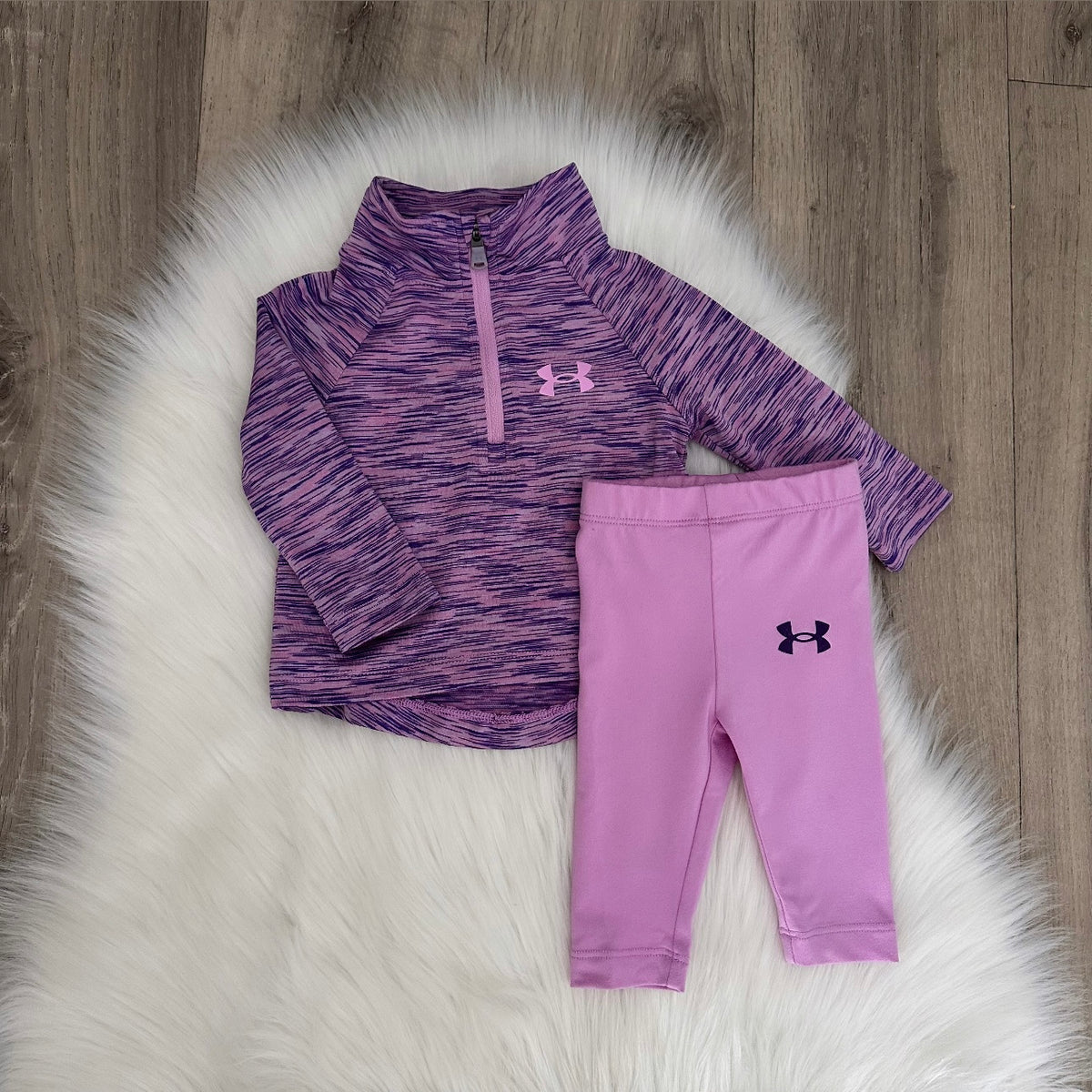 Under Armour Girls Tracksuit Set - 0/3 months