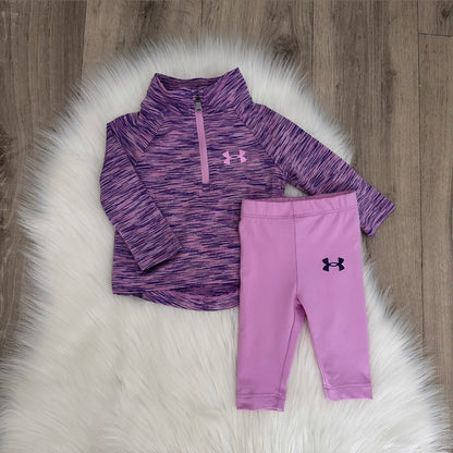 Under Armour Girls Tracksuit Set - 0/3 months