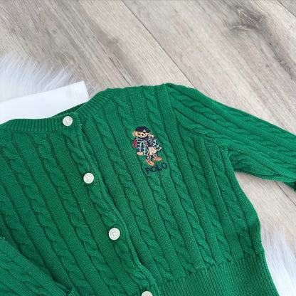 Ralph Lauren Girls Cardigan T shirt Set - 3M