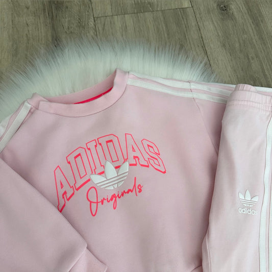 Adidas Girls Tracksuit - 3/6 months
