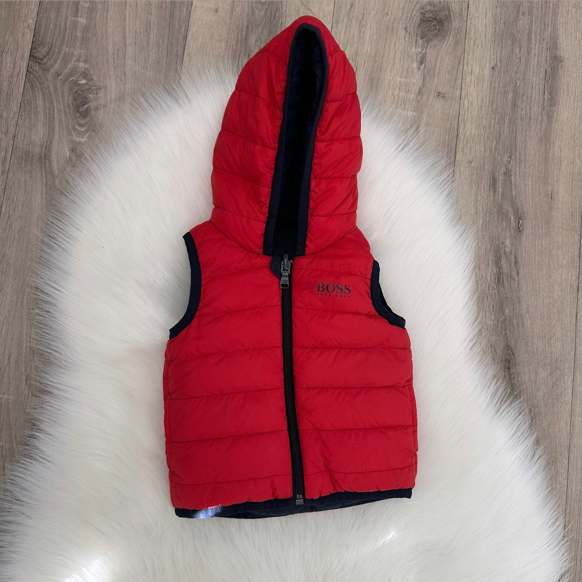 Hugo Boss Boys Reversible Gilet - 6M