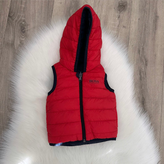 Hugo Boss Boys Reversible Gilet - 6M