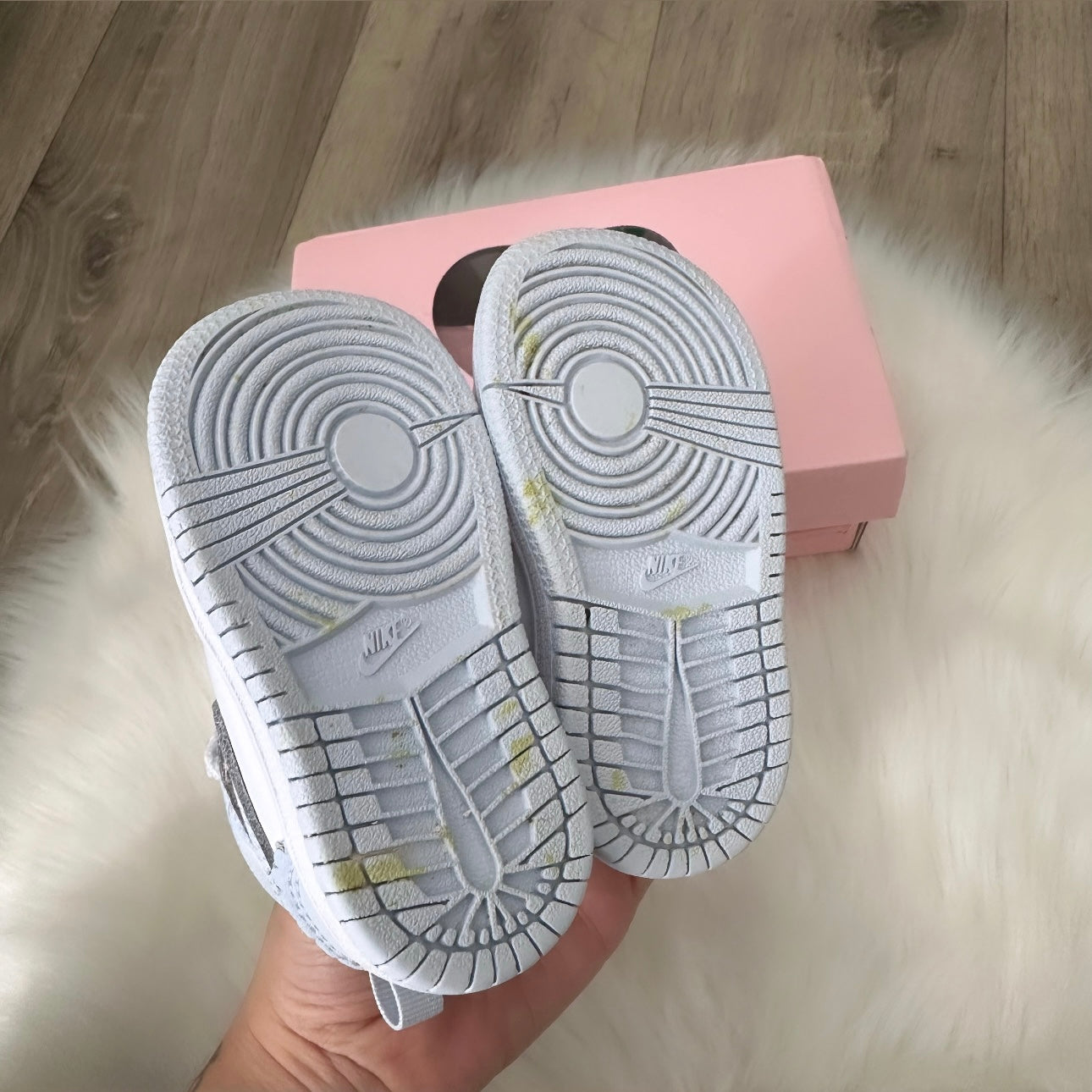 Jordan 1 Girls Limited Edition “Half blue/ pale ivory” Trainers - 3.5