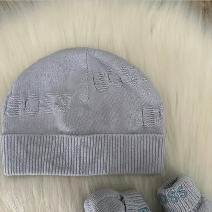 Hugo Boss Boys Hat Booties Set - 3M