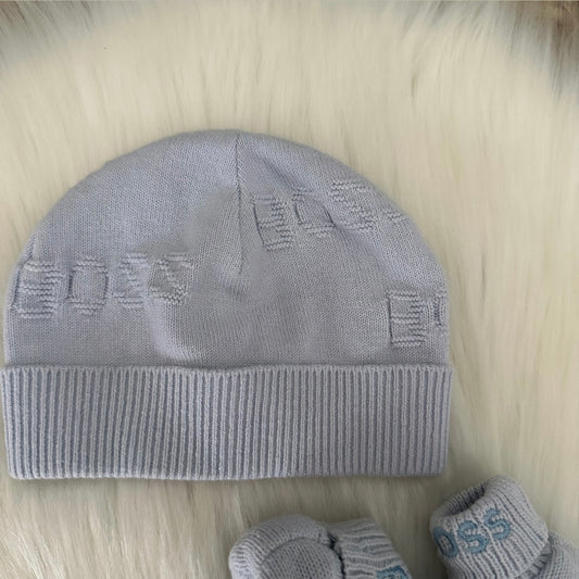 Hugo Boss Boys Hat Booties Set - 3M