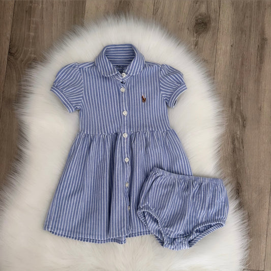 Ralph Lauren Girls Dress Set - 6M