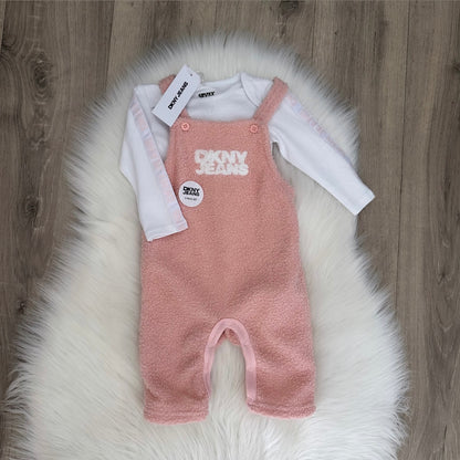 DKNY Girls Dungaree Set - 3/6 months
