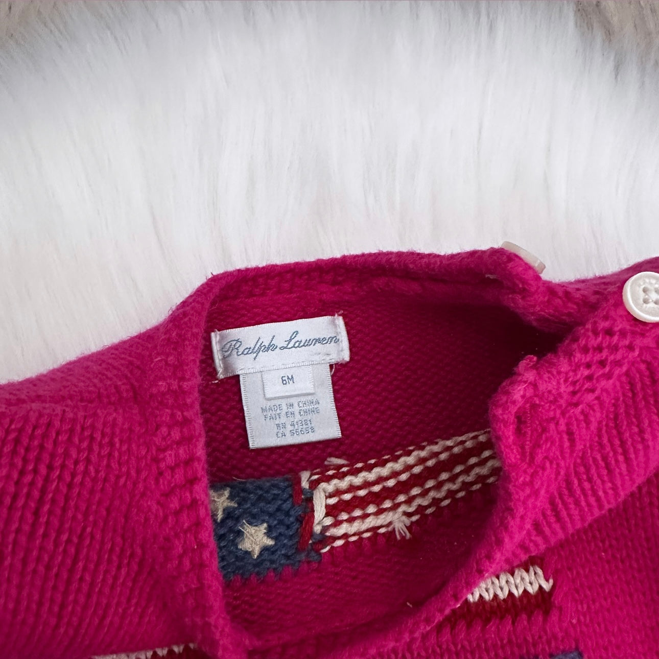 Ralph Lauren Girls Jumper - 6M