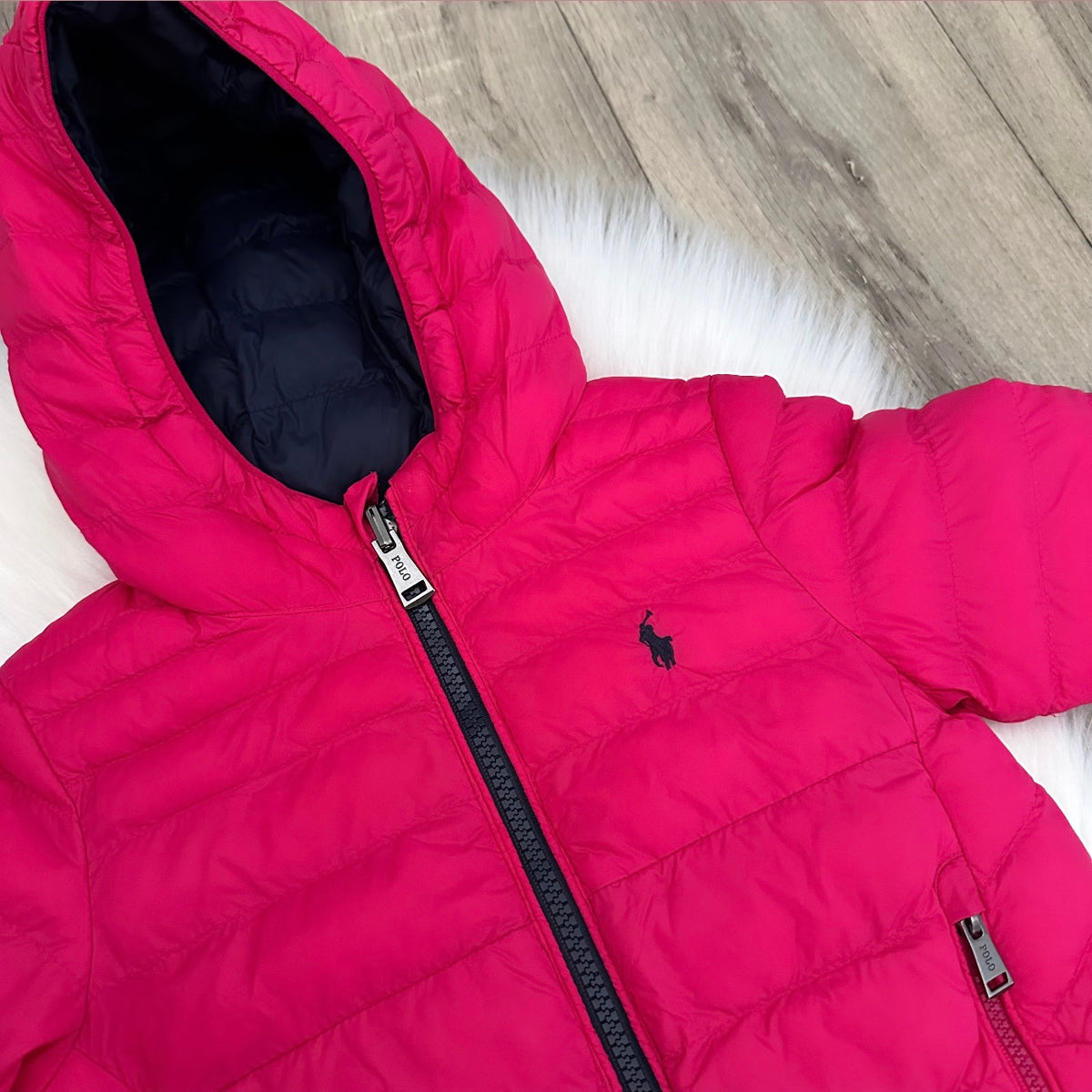 Ralph Lauren Girls Reversible Coat - 12M