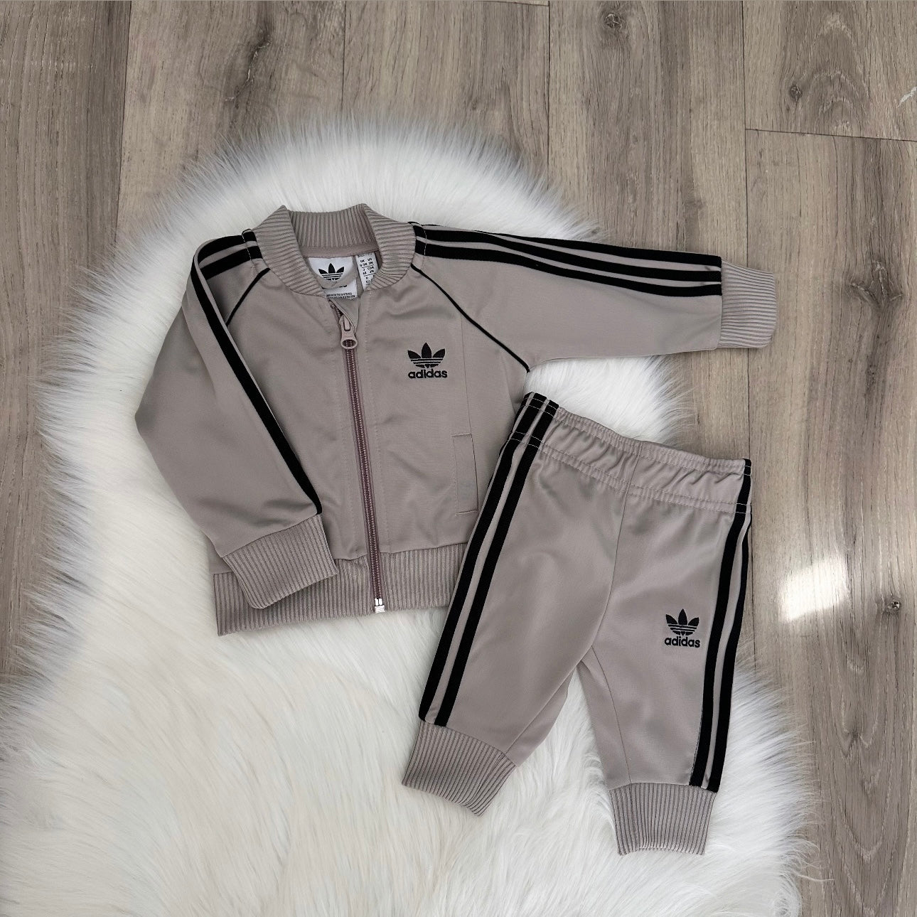 Adidas Boys Tracksuit - 0/3 months