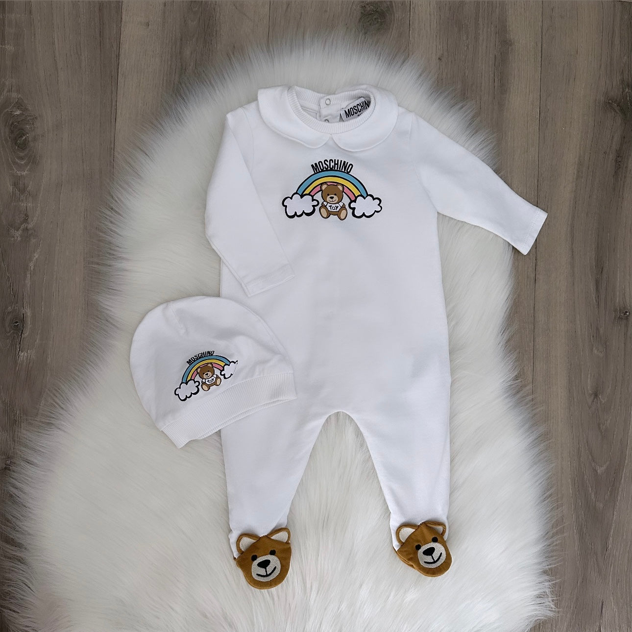 Moschino Unisex Sleepsuit Set - 3/6 months