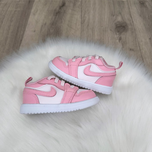 Jordan 1 ‘Pink/ White’ Girls Trainers - 4.5