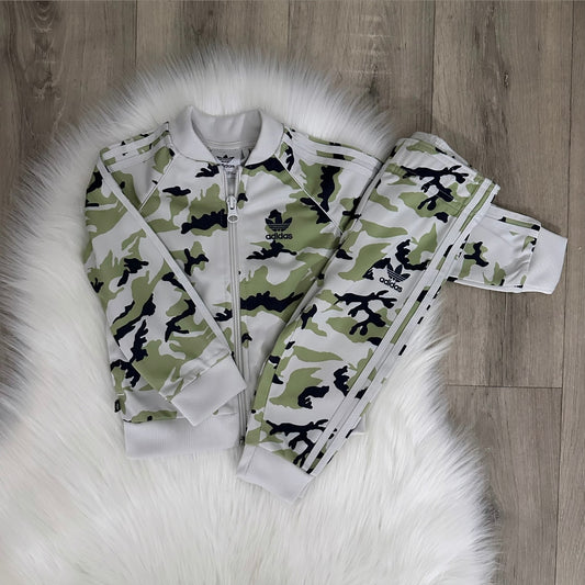 Adidas Boys Tracksuit Set - 9/12 months