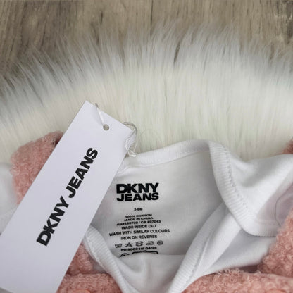 DKNY Girls Dungaree Set - 3/6 months