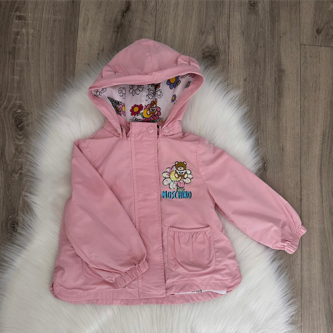 Moschino Girls Windbreaker Jacket - 12/18 months