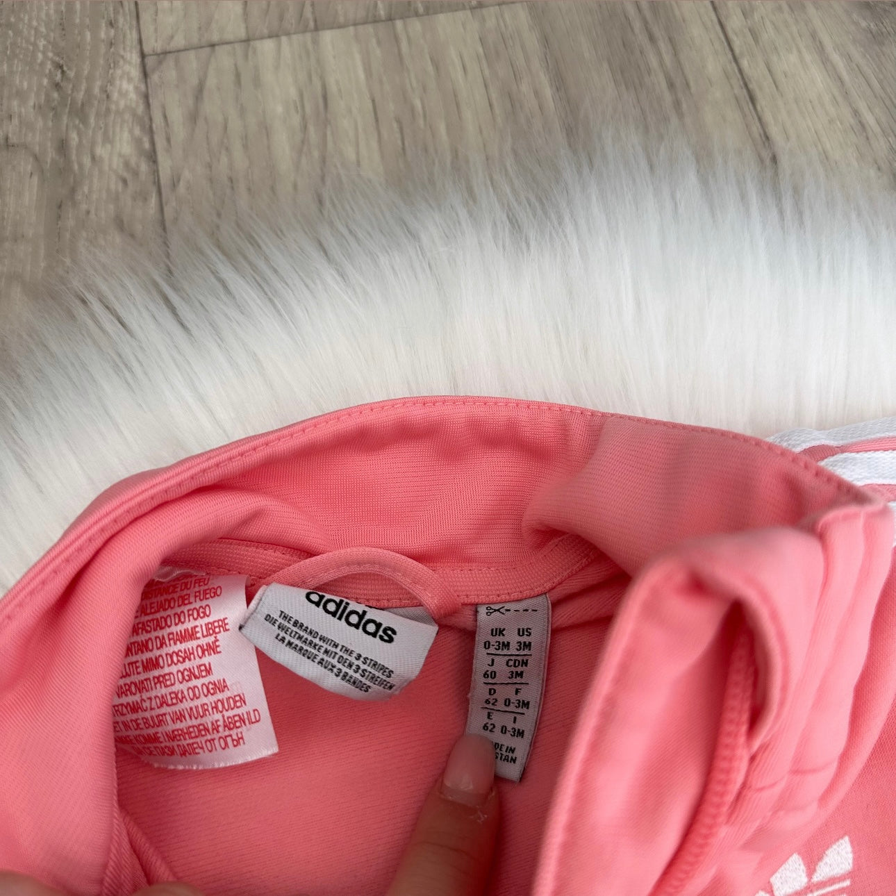 Adidas Girls Tracksuit - 0/3 months