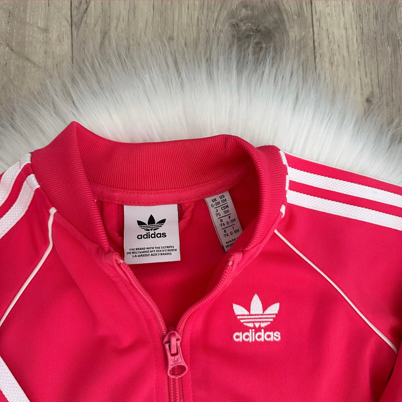 Adidas Girls Tracksuit Set - 6/9 months