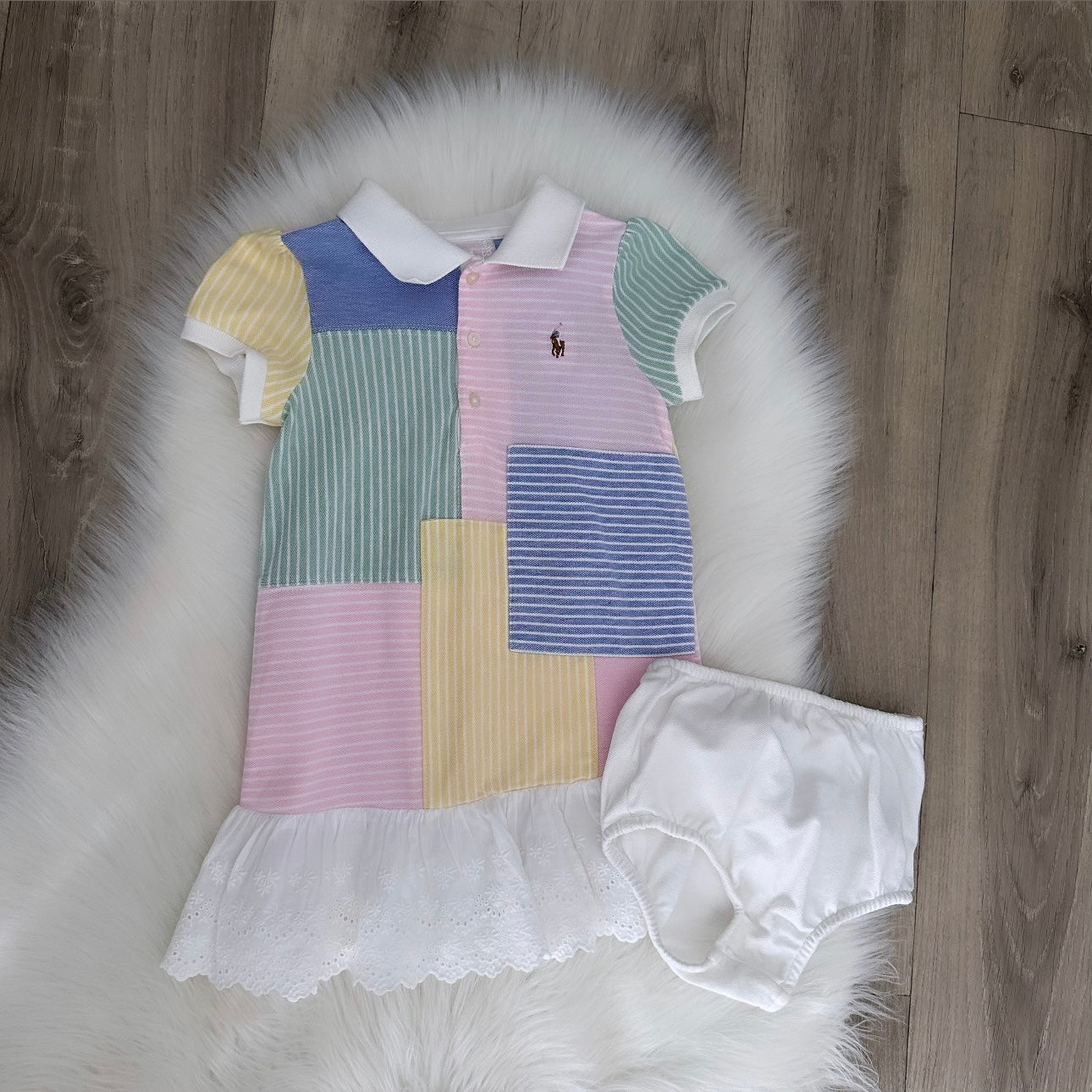 Ralph Lauren Girls Dress Set - 18M