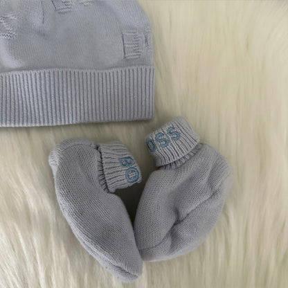 Hugo Boss Boys Hat Booties Set - 3M