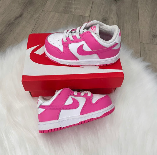 Nike Girls Pink Dunks Trainers - Multiple Sizes
