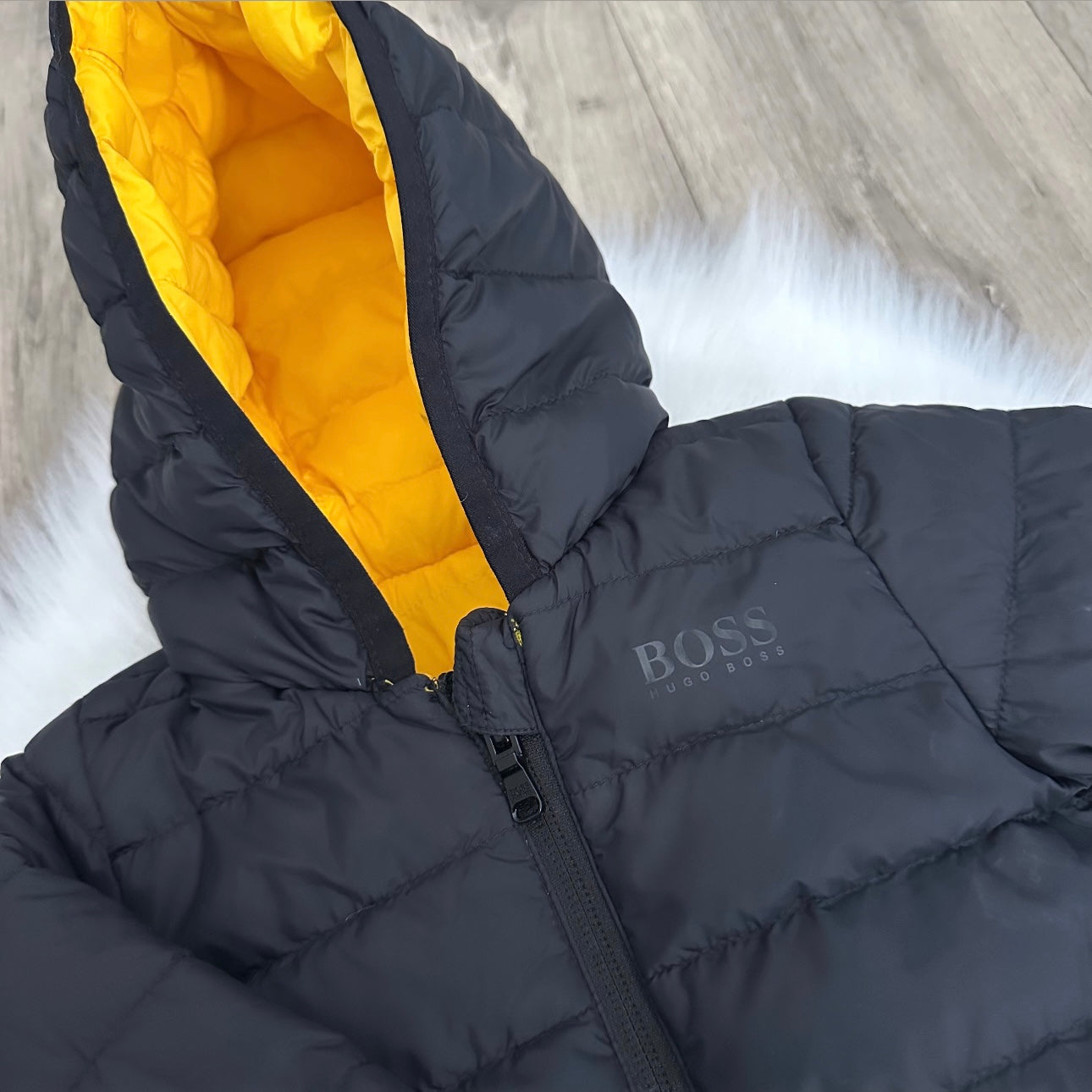 Hugo Boss Boys Reversible Coat - 9M