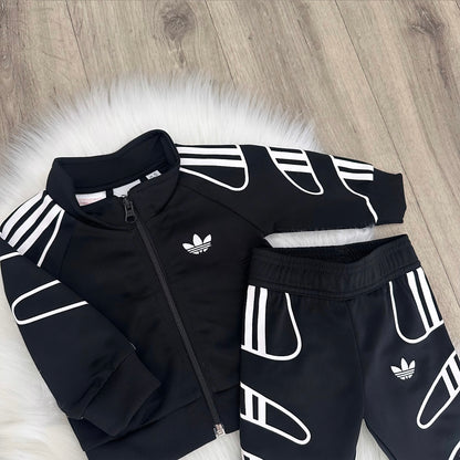 Adidas Boys Tracksuit Set - 0/3 months
